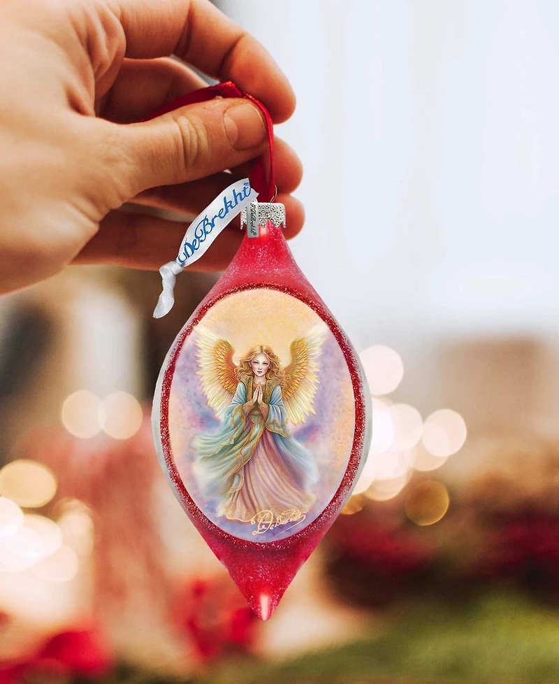 Designocracy Angel Drop Christmas Mercury Glass Ornaments G. DeBrekht