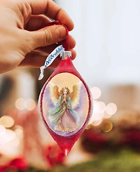 Designocracy Angel Drop Christmas Mercury Glass Ornaments G. DeBrekht
