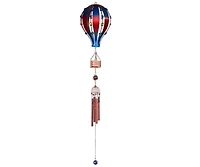 34" Long Blue and Red Air Balloon with Copper Gem