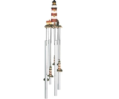 Fc Design 23" Long Assateague Va Round Top Wind Chime Home Decor Perfect Gift for House Warming, Holidays and Birthdays
