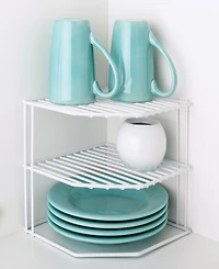 Smart Design 3-Tier Kitchen Corner Shelf Rack, 9" x 8"