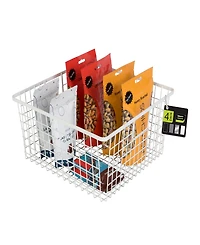 Smart Design Nestable 9" x 16" x 6" Basket Organizer with Handles, Set of 4