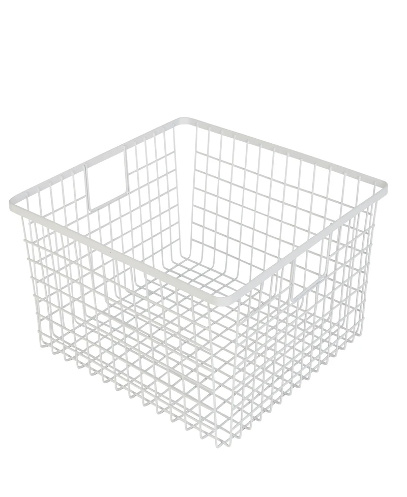 Smart Design Nestable 9" x 16" x 6" Basket Organizer with Handles, Set of 4