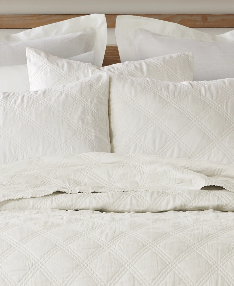 Levtex Washed Linen Relaxed Textured Quilt, Twin/Twin Xl