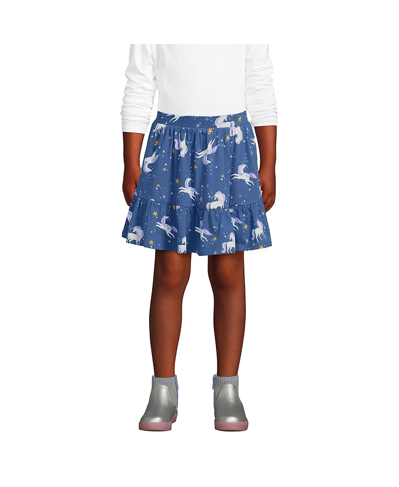 Lands' End Girls Tiered Skort