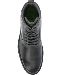 Vance Co. Men's Denver Tru Comfort Foam Plain Toe Lace-Up Ankle Boots