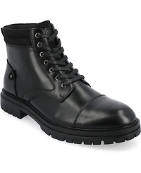 Vance Co. Men's Fegan Tru Comfort Foam Cap Toe Lace-Up Ankle Boots