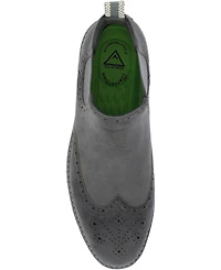Vance Co. Men's Thorpe Tru Comfort Foam Wingtip Slip-On Chelsea Boots