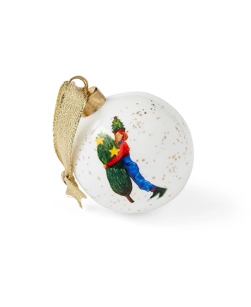 Kit Kemp for Spode Christmas Doodles Branch Manager Bauble Ornament