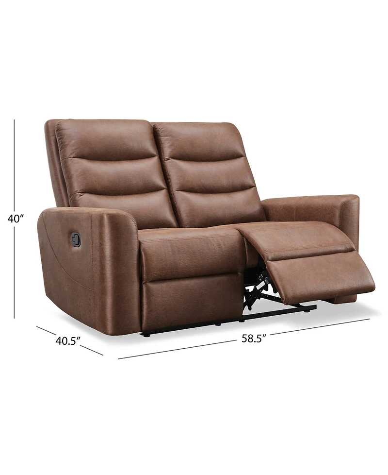 Bentley 58.5" Polyester Manual Reclining Loveseat