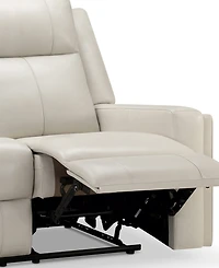 Abbyson Living Rhodes 37.5" Top-Grain Leather Manual Recliner