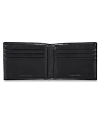 Nautica Men's Enameled Logo Leather Bifold Wallet