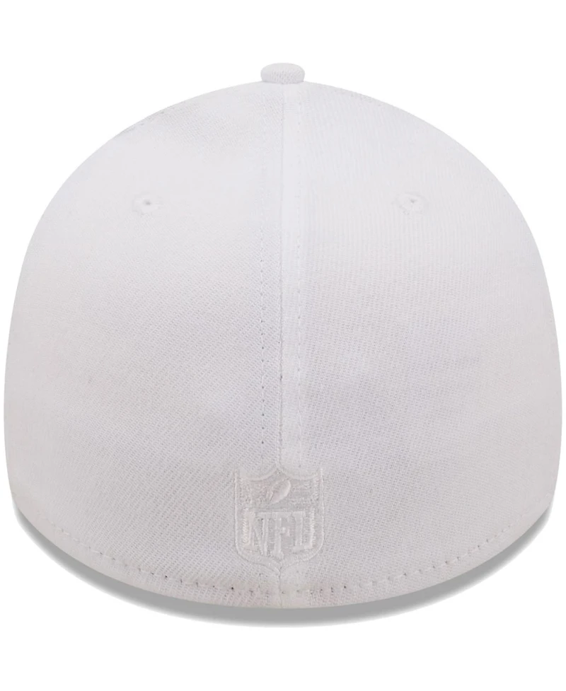 Men's New Era White Washington Commanders Wordmark Iced Ii 39THIRTY Flex Hat
