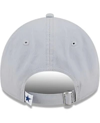 Women's New Era Gray Dallas Cowboys Main Core Classic 2.0 9TWENTY Adjustable Hat