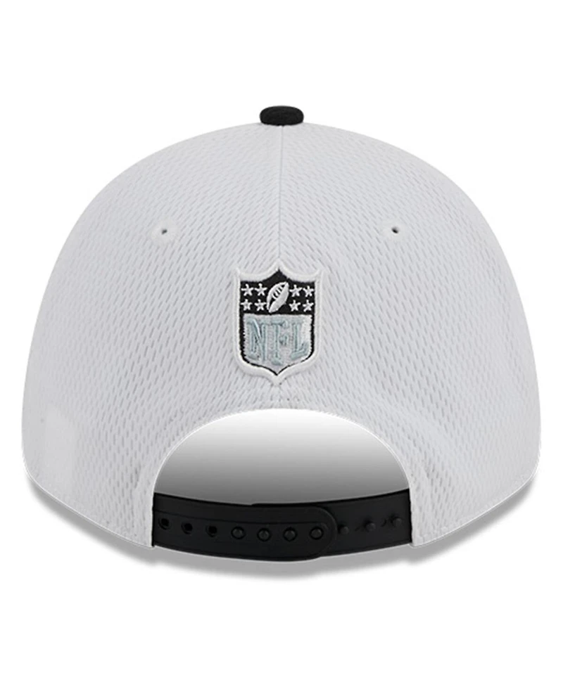 Men's New Era White, Black Las Vegas Raiders 2023 Sideline 9FORTY Adjustable Hat