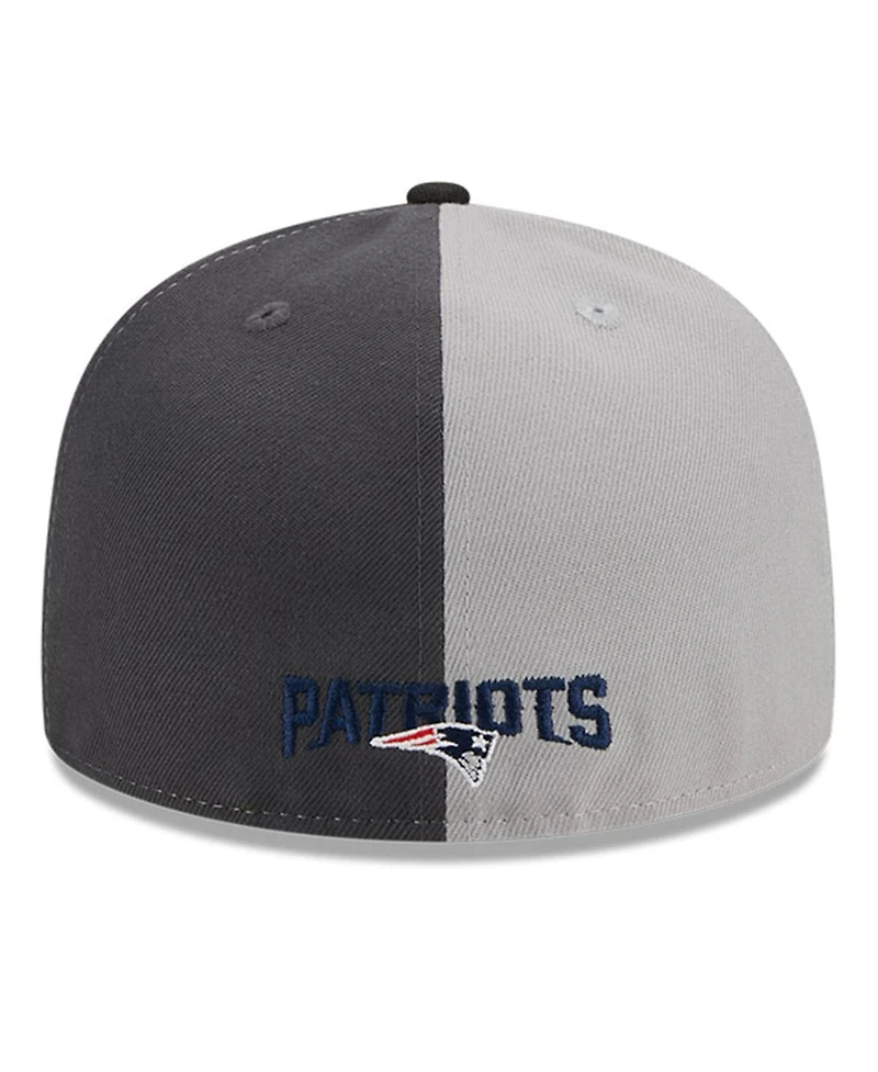 Men's New Era Gray, Black England Patriots 2023 Sideline 59FIFTY Fitted Hat