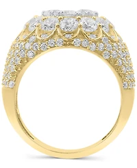 Men's Diamond Halo Cluster Ring (5 ct. t.w.) in 10k Gold