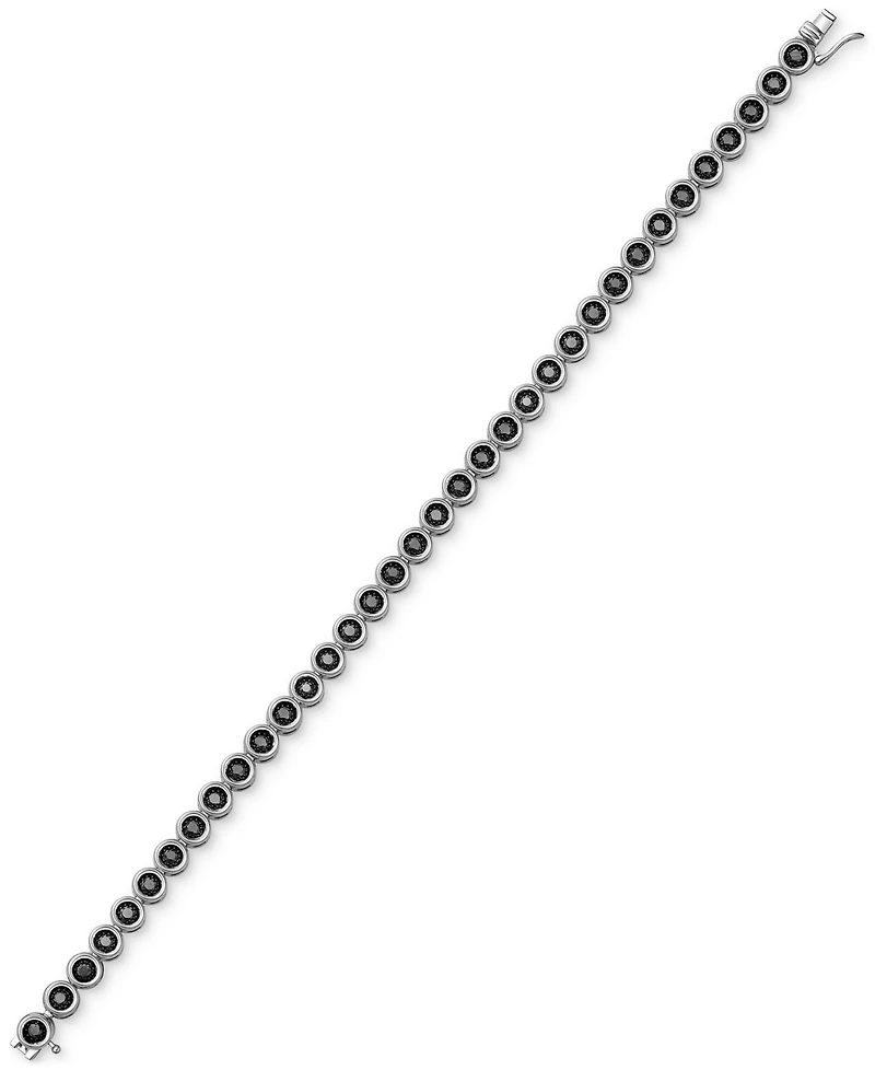 Men's Black Diamond Tennis Bracelet (3-1/2 ct. t.w.) in Sterling Silver