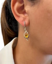 Le Vian Cinnamon Citrine (2 ct. t.w.) & Diamond (3/4 ct. t.w.) Drop Earrings in 14k Gold