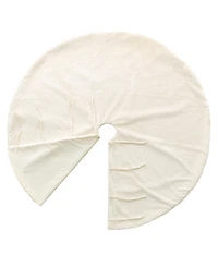 Glitzhome 60"D Oversized Faux Fur Christmas Tree Skirt