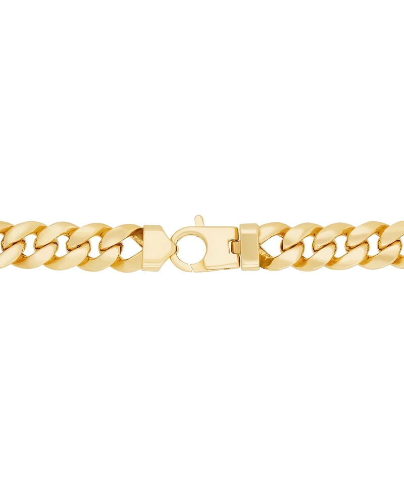 Lightweight Polished Curb Chain Necklace 22" in 10K Yellow Gold
