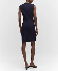 Mango Women's Roma Knit Sleeveless Dress