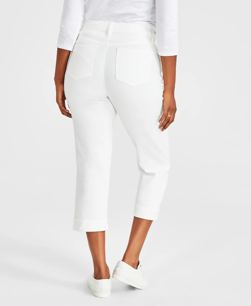 Style & Co Women's Mid-Rise Curvy Capri Jeans, Exclusively at Macy's