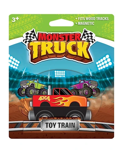 Masterpieces Monster Truck Wooden Toy Train Engine For Kids