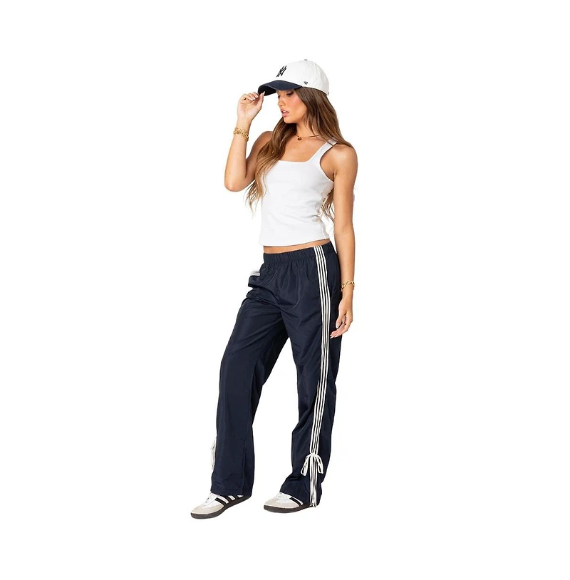 Edikted Women's Remy ribbon track pants