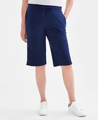Style Co Womens Mid Rise Sweatpant Bermuda Shorts Pp 2xl Created For Macys