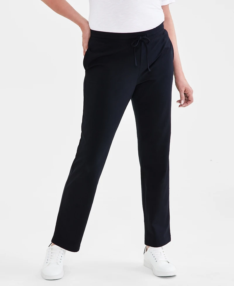 Style & Co Women's Mid-Rise Drawstring-Waist Sweatpants, Created for Macy's