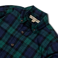 Hope & Henry Baby Boys Organic Stretch Poplin Long Sleeve Button Down Shirt