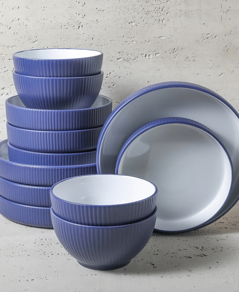 Christian Siriano Larosso 12 Pc. Dinnerware Set, Service for 4