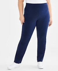Style & Co Plus Size High-Rise Bootcut Leggings, Macy's Exclusive