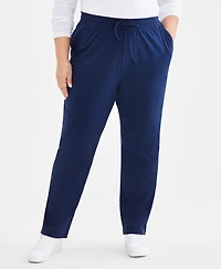 Style & Co Plus Knit Pull-On Pants, Exclusively at Macy's