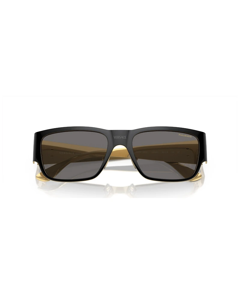 Versace Men's Polarized Sunglasses, VE2262