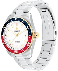 Tommy Hilfiger Unisex Automatic Silver-Tone Stainless Steel Bracelet Watch 40mm, Exclusively Ours