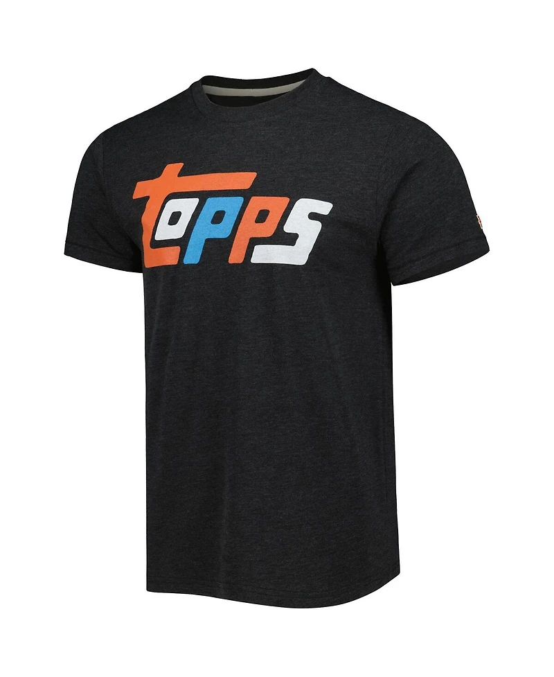 Men's and Women's Homage Charcoal Topps 1981 Tri-Blend T-shirt