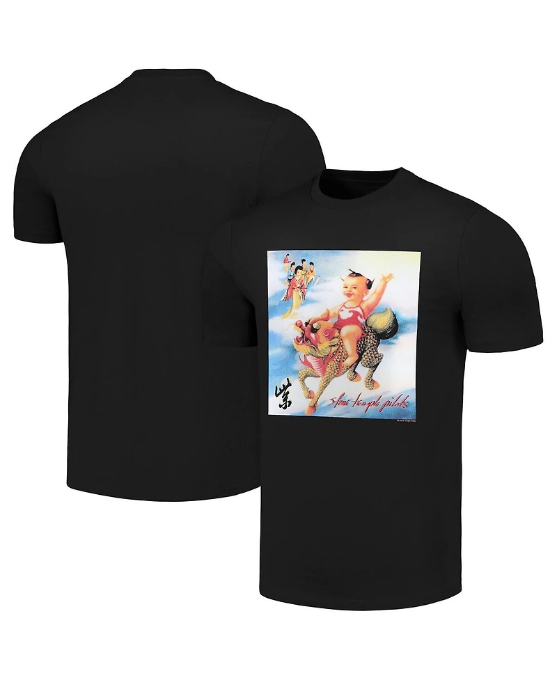 Men's Black Stone Temple Pilots Baby On Dragon T-shirt