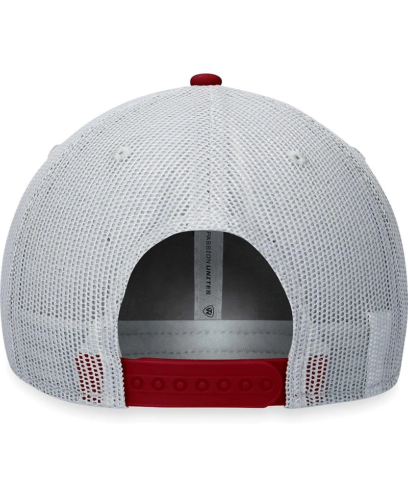 Men's Top of the World Gray, Maroon Arizona State Sun Devils Aurora Trucker Adjustable Hat