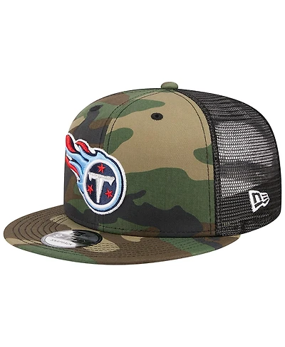 Men's New Era Camo Tennessee Titans Main Trucker 9FIFTY Snapback Hat