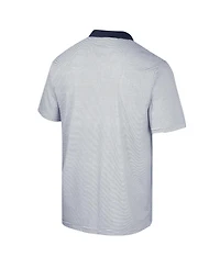 Men's Colosseum White Ucla Bruins Print Stripe Polo Shirt