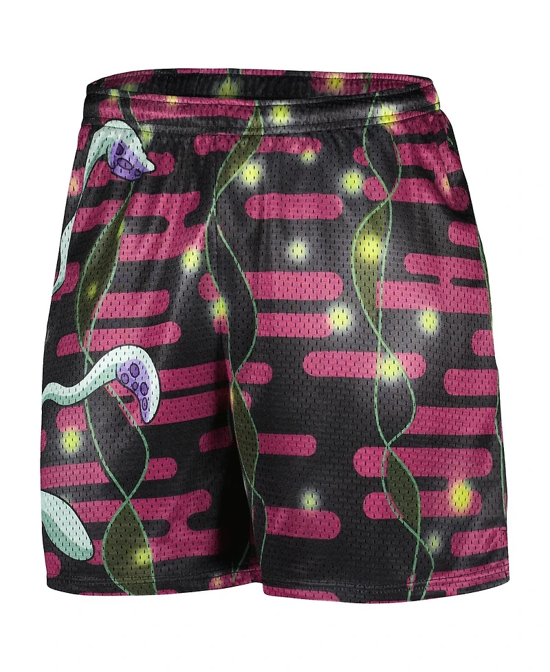 Men's Chalk Line Black SpongeBob SquarePants Culture Shock Retro Shorts