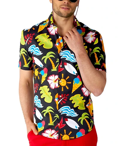 OppoSuits Men's Short-Sleeve Tropical Thunder Shirt