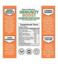 BioSchwartz Immunity Boost with Vitamin C and Zinc | 7-in-1 formula loaded with powerful Third Party tested ingredients | without gmos, soy, gluten, m