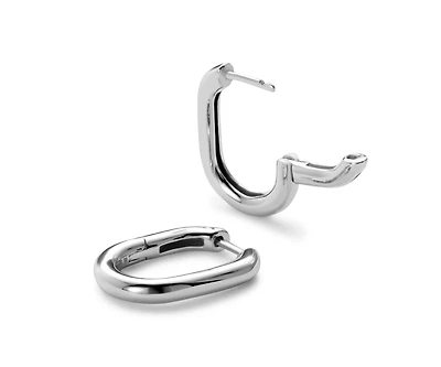 Ana Luisa Silver Hoop Earrings - Rox Small