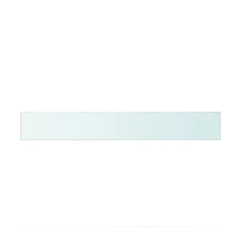 Shelves 2 pcs Panel Glass Clear 35.4"x4.7"