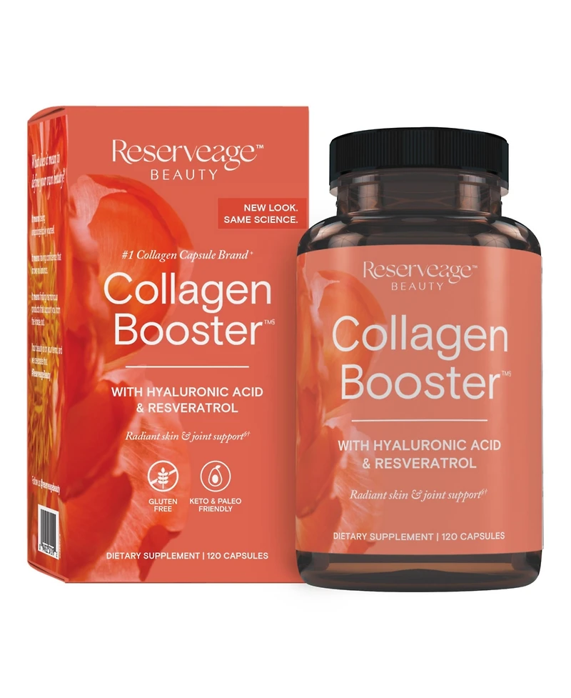Reserveage, Collagen Booster, Skin and Joint Supplement, Supports Healthy Collagen Production, 120 Capsules (60 Servings)