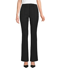 Lands' End Women's High Rise Bi Stretch Pintuck Boot Cut Pants