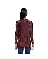 Lands' End Petite Long Sleeve Performance Crew Neck Tunic